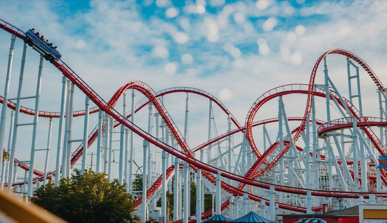 Achterbahn - Kirmes Fahrgeschäft