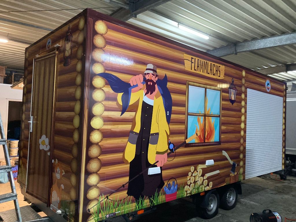 Folierung Fischwagen