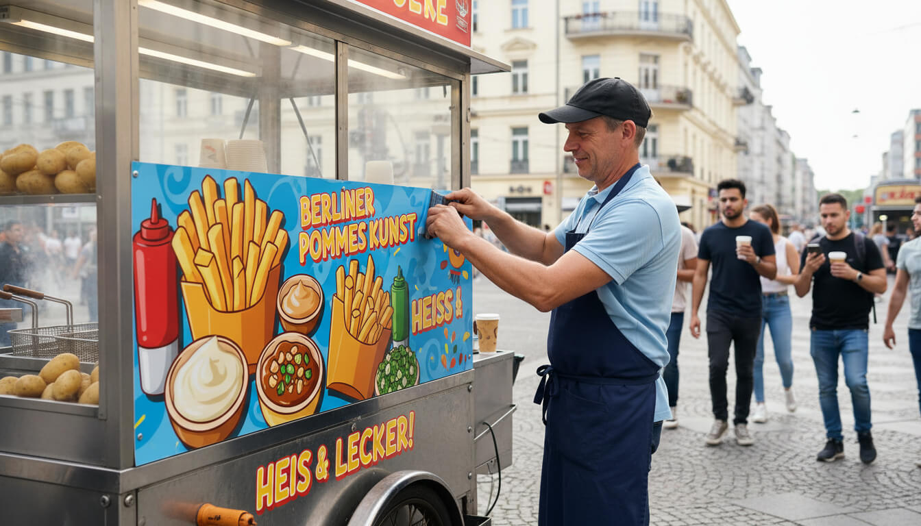 Pommeswagen folieren